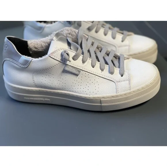 P448 Shoes Womens Size 39 Thea Vegan Apple Sustainability Low Top Leather Italy - Picture 2 of 11